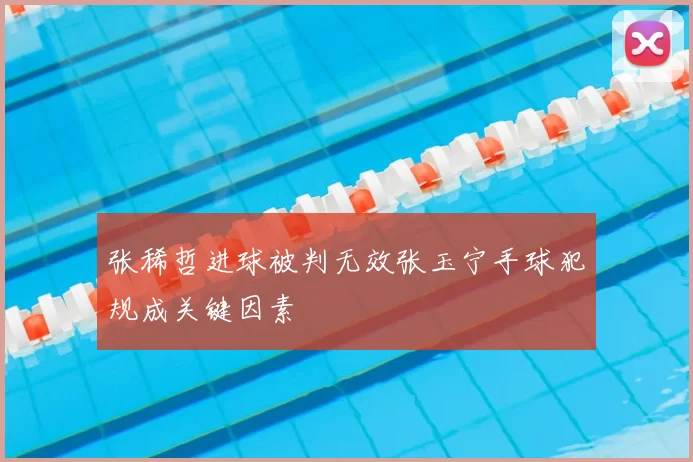 张稀哲进球被判无效张玉宁手球犯规成关键因素